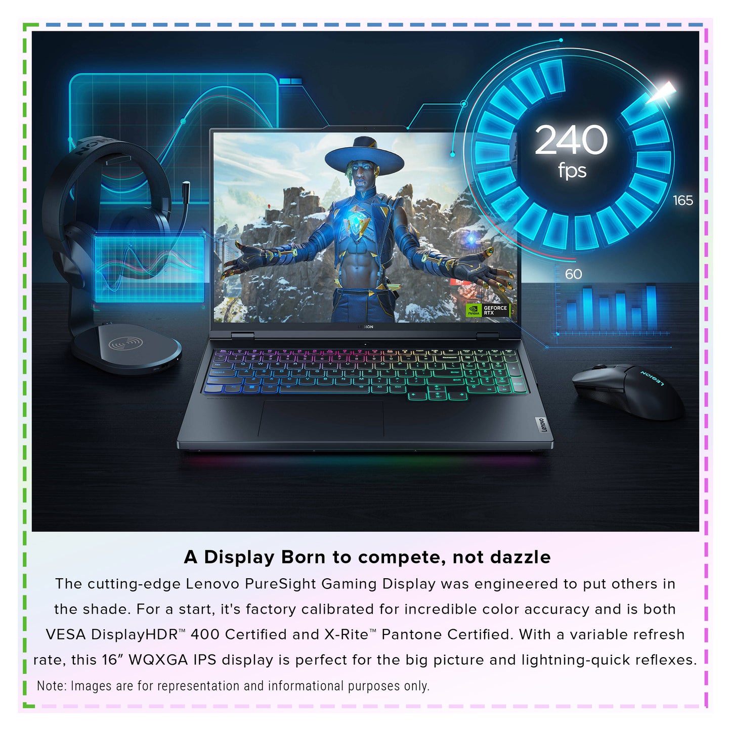 Lenovo Legion Pro 7 Gen 8 Laptop, Ryzen 9 7945HX, 16" WQXGA (2560x1600), RTX4090
