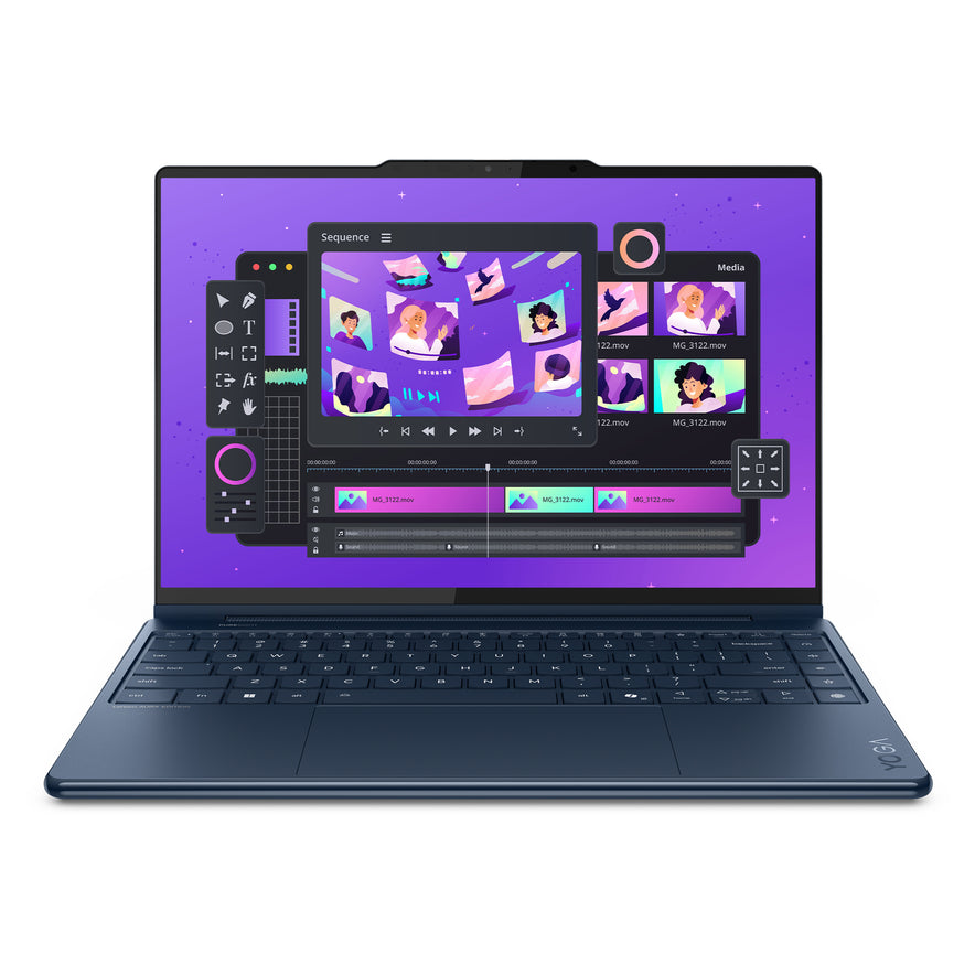 Lenovo Yoga 9i 2-in-1 Copilot+ Laptop, Ultra 7-258V, 14" 3K (2880x1800) OLED Touchscreen