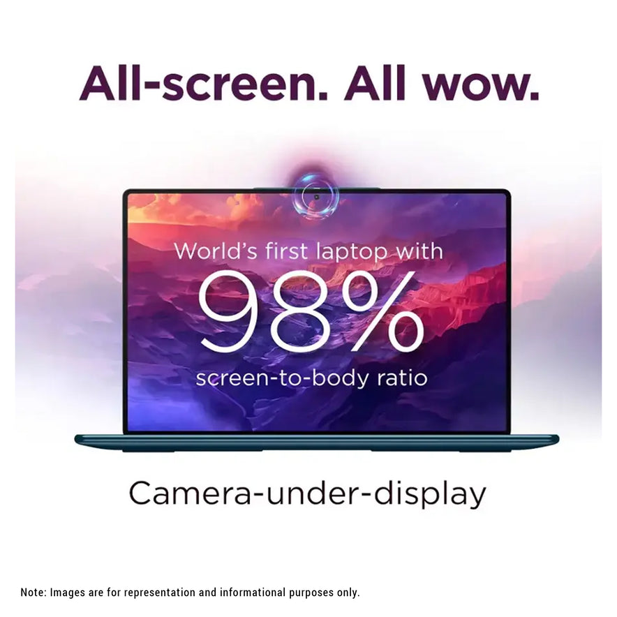 Lenovo Yoga Slim 9i Copilot+ Laptop, Ultra 7-258V, 14" 4K (3840x2400) 120Hz OLED Touchscreen