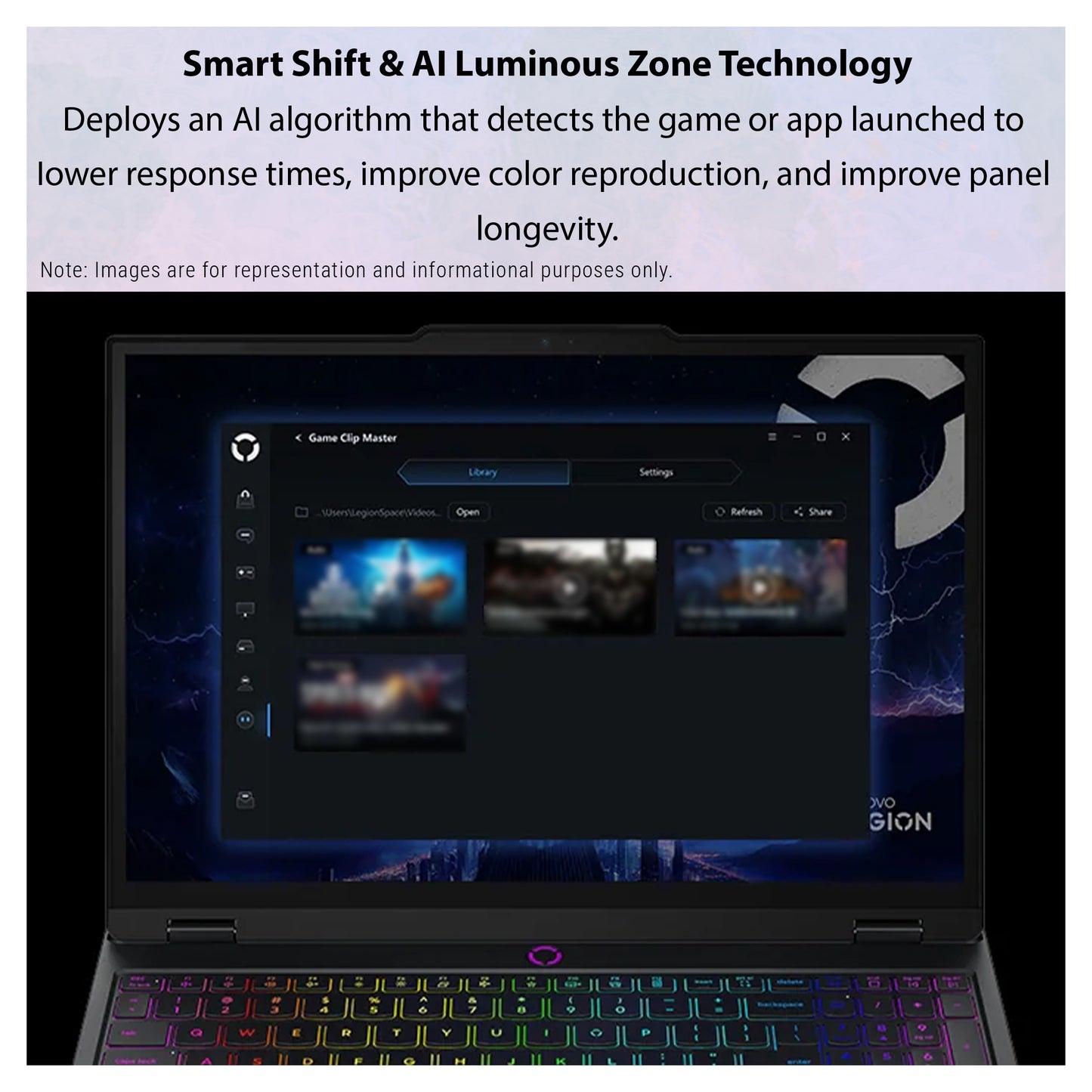 Lenovo Legion 5i Gen 10 Gaming Laptop, Ultra 7-255HX, 15.1" WQXGA (2560x1600) RTX 5070