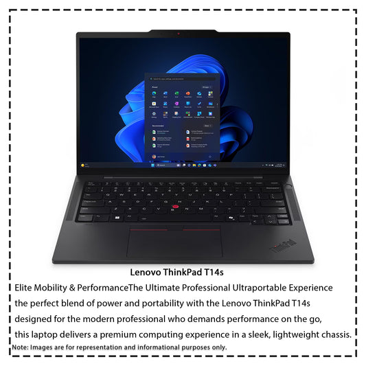 Lenovo ThinkPad T14s Gen 6 Laptop, Ultra 7-255U, 14" WUXGA (1920x1200) Integrated Graphics, W11 Pro,