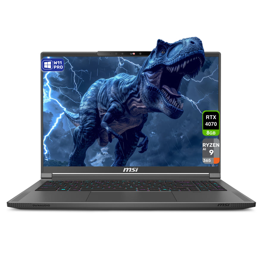 MSI Creator A16 AI+ Laptop, Ryzen AI 9 HX370, 16" UHD+ (3840x2400) 120Hz, RTX4070, W11 Pro
