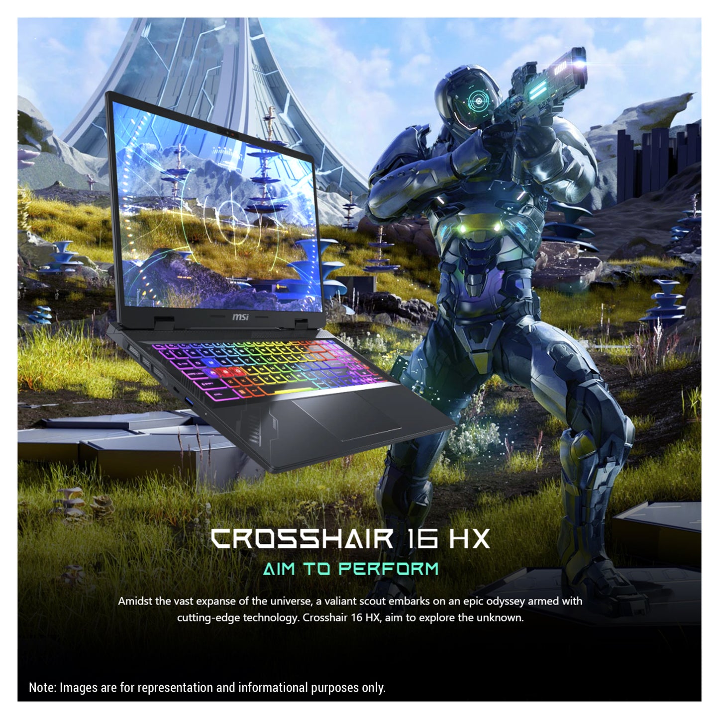 MSI Crosshair Gaming Laptop, i7-14650HX, 16" FHD+ (1920x1200) 144Hz, RTX4070