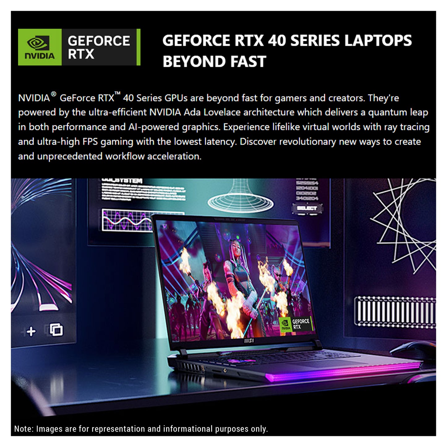 MSI Raider Gaming Laptop, i9-14900HX, 16" FHD+, RTX4070