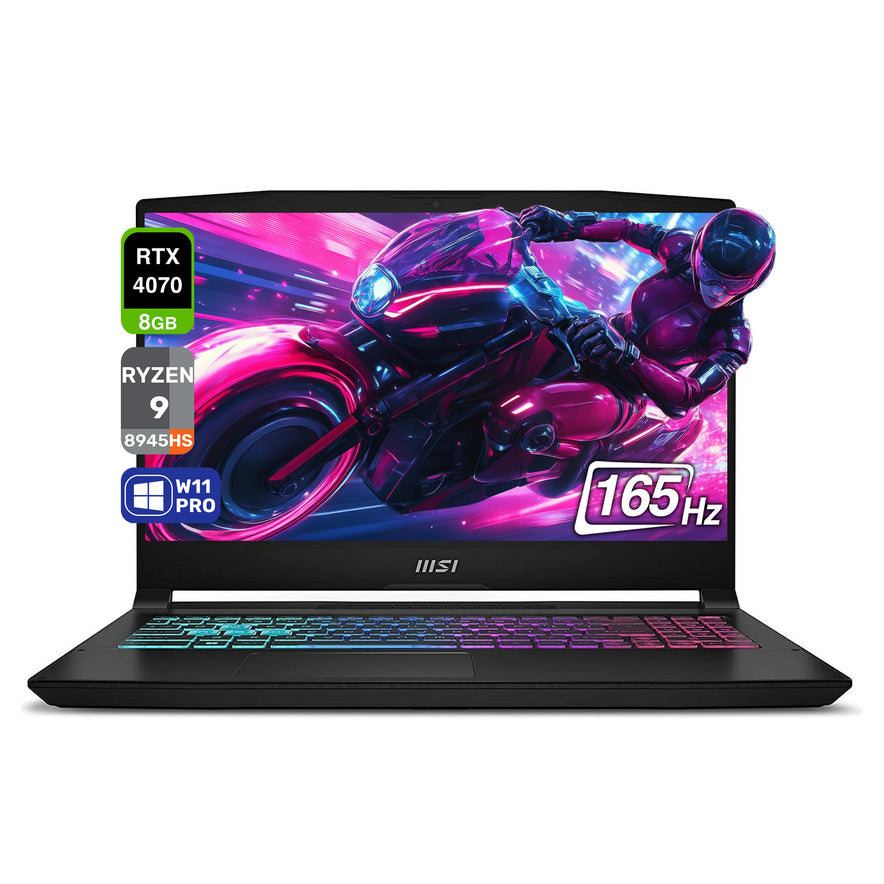 MSI Katana 15 Gaming Laptop, Ryzen 9 8945HS, 15.6" FHD (1920x1080), RTX4070