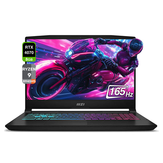 MSI Katana 15 Gaming Laptop, Ryzen 9 8945HS, 15.6" FHD (1920x1080), RTX4070