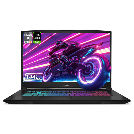 MSI Katana A17 AI Gaming Laptop, Ryzen 9 8945HS, 17.3" FHD (1920x1080), RTX4060