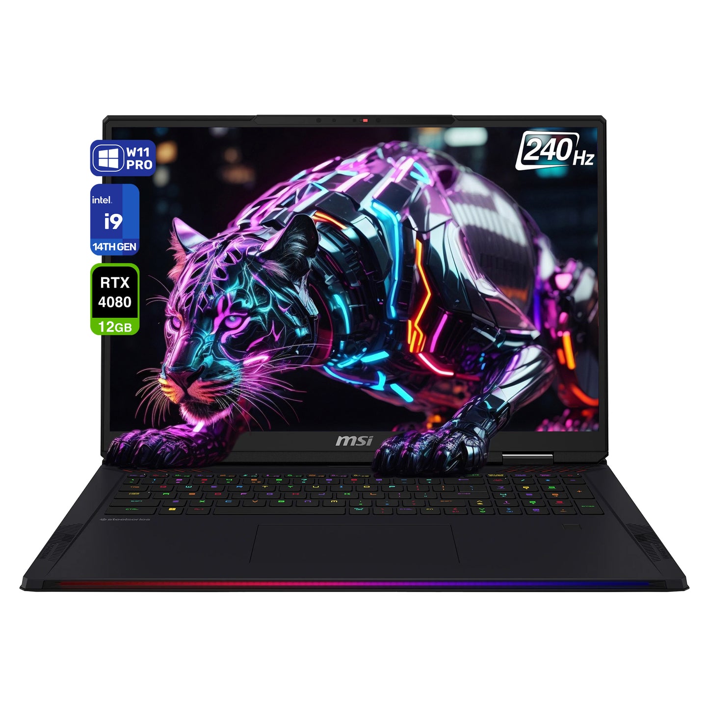 MSI Raider 18 HX Gaming Laptop, i9-14900HX 14th Gen, 18" 240 Hz QHD+ (2560x1600)
