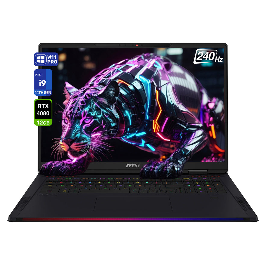 MSI Raider 18 HX Gaming Laptop, i9-14900HX 14th Gen, 18" 240 Hz QHD+ (2560x1600)
