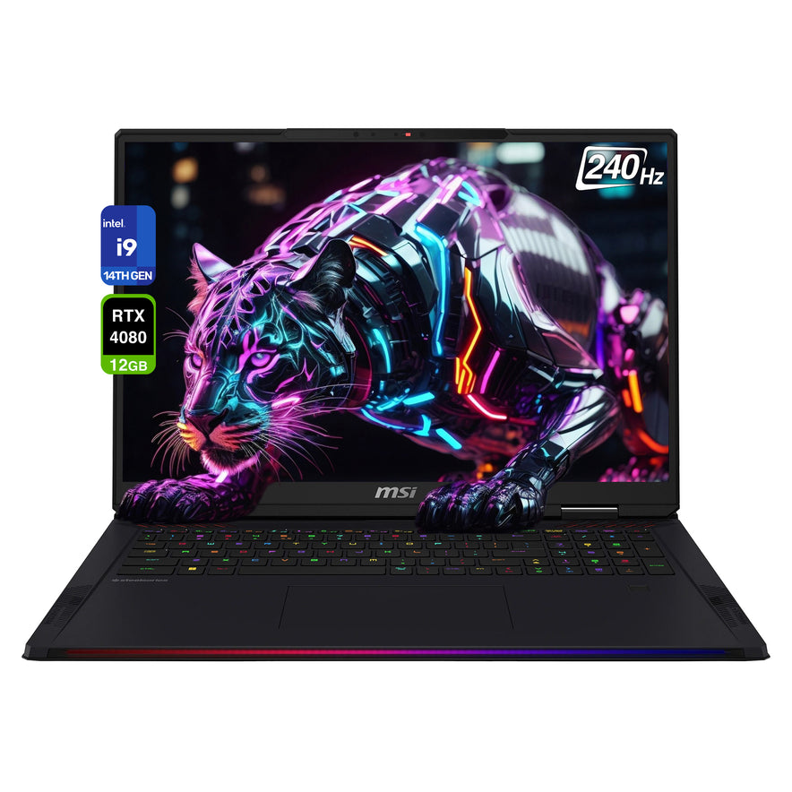MSI Raider 18 HX Gaming Laptop, i9-14900HX 14th Gen, 18" 240 Hz QHD+ (2560x1600)