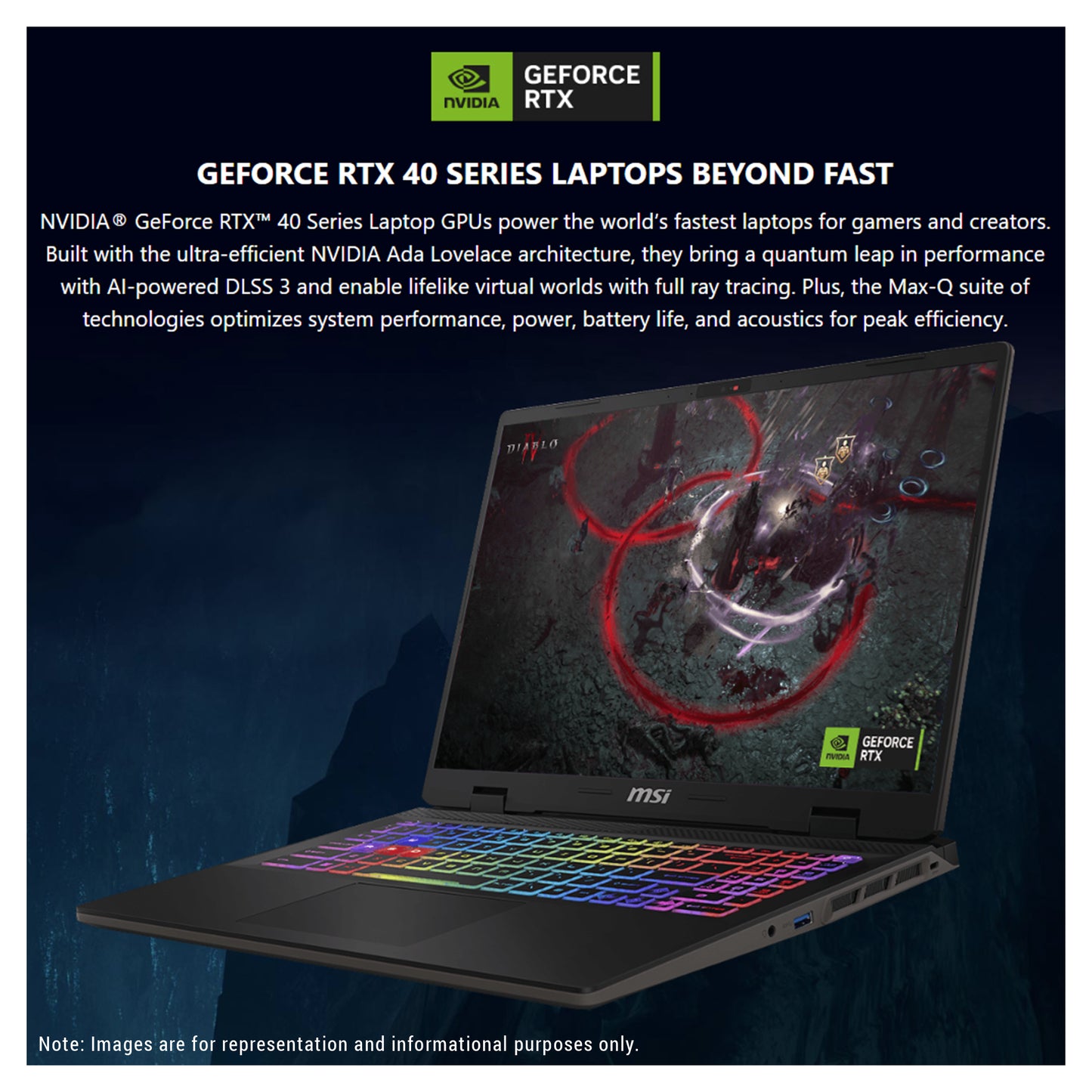 MSI Sword 16HX Gaming Laptop, i7-14650HX, 16" FHD+ (1920x1200) 144Hz, RTX4060