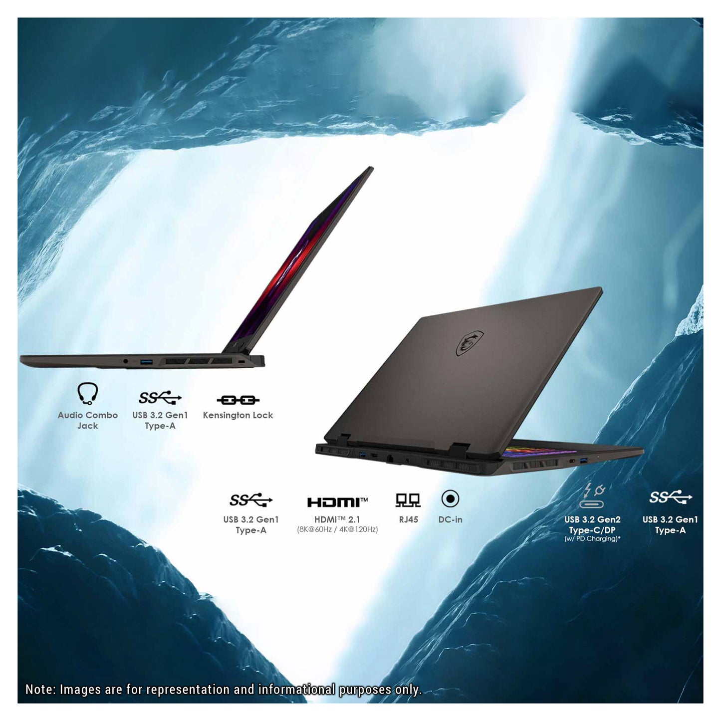 MSI Sword 16HX Gaming Laptop, i7-14650HX, 16" FHD+ (1920x1200) 144Hz, RTX4060