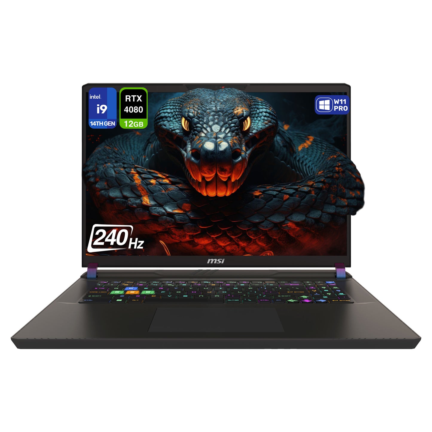 MSI Vector 17 HX Gaming Laptop, i9-14900HX, 17" QHD+ (2560x1600) 240Hz, RTX 4080