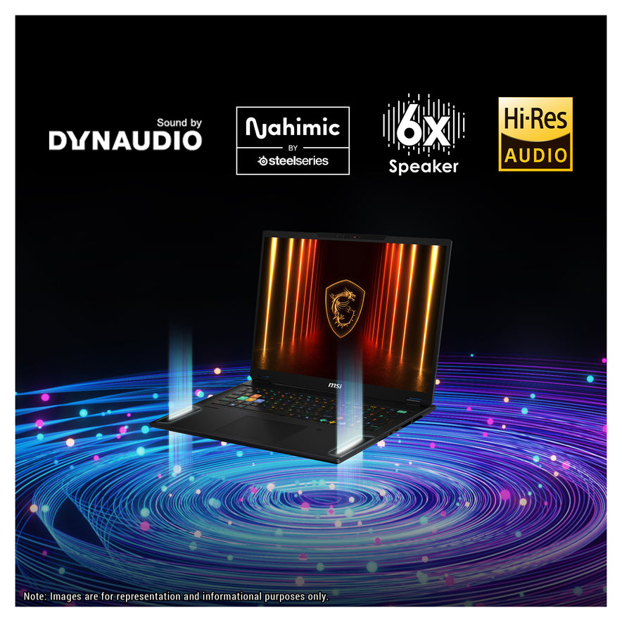 MSI Stealth 18 HX AI Gaming Laptop, Ultra 9-275HX, 18" 240Hz, RTX 5070Ti, W11 Pro