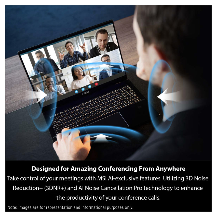 MSI Summit A16 AI+ Laptop, Ryzen AI 9-365, 16" QHD+ (2560x1600) Touchscreen, W11 Pro