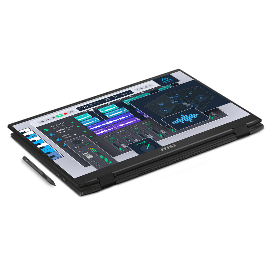 MSI Summit A16 AI+ Laptop, Ryzen AI 9-365, 16" QHD+ (2560x1600) Touchscreen, W11 Pro