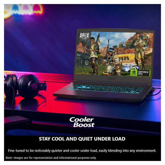 MSI Thin 15 Gaming Laptop, i5-13420H, 15.6" FHD (1920x1080) 144Hz, RTX 3050