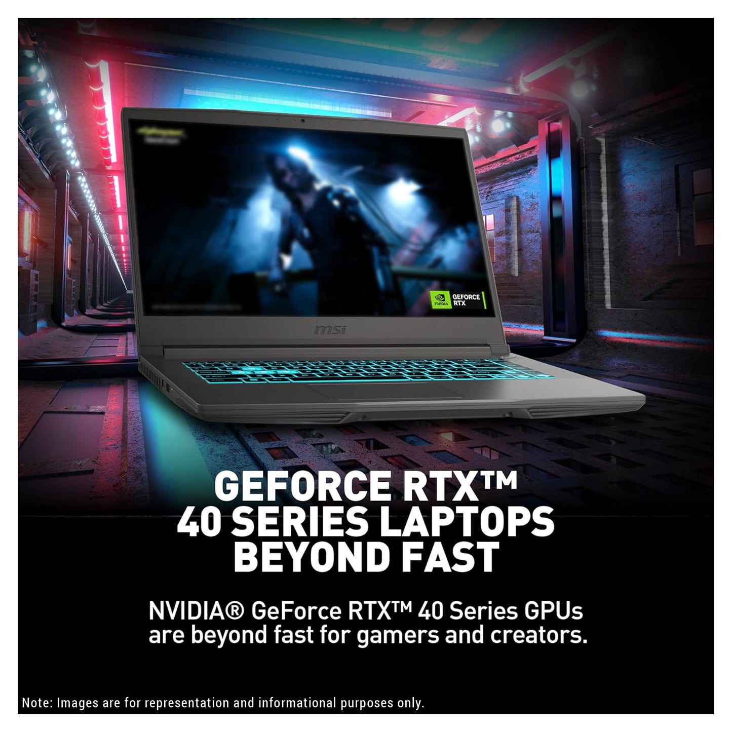 MSI Thin 15 Gaming Laptop, Core i7-13620H, 15.6” FHD (1920x1080) 144Hz, RTX 4050