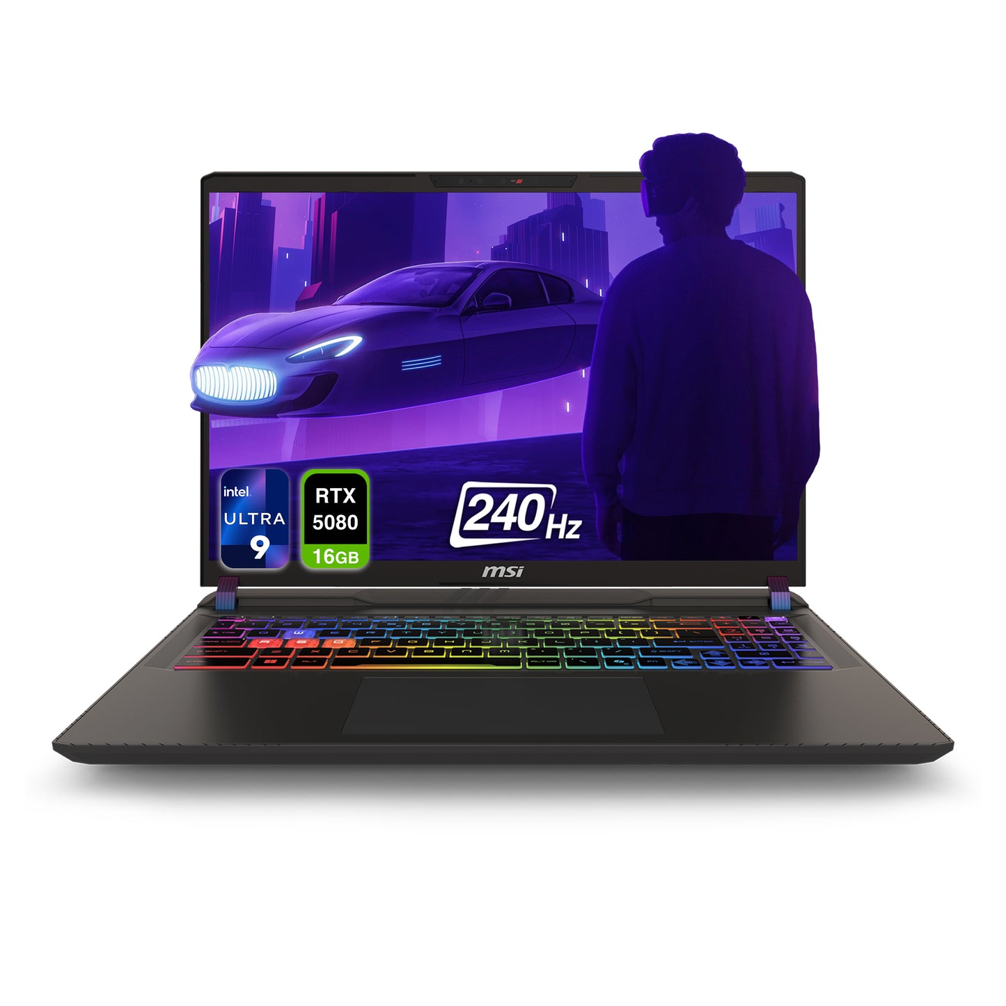 MSI Vector 16 HX AI Gaming Laptop, Ultra 9-275HX, 16" WQXGA (2560x1600) 240Hz, RTX5080