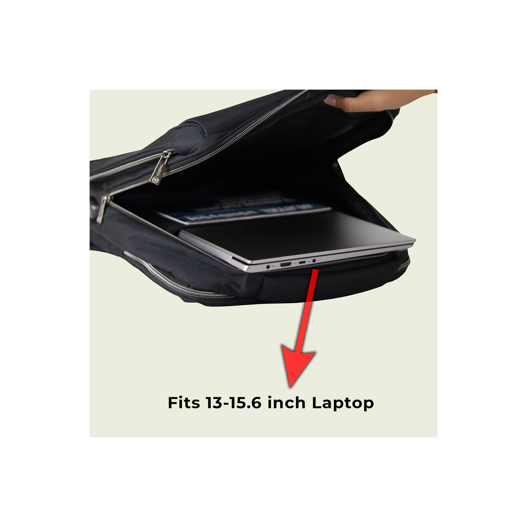 NPO Prestige Laptop Backpack, With USB Charging Port, Fits 15.6"