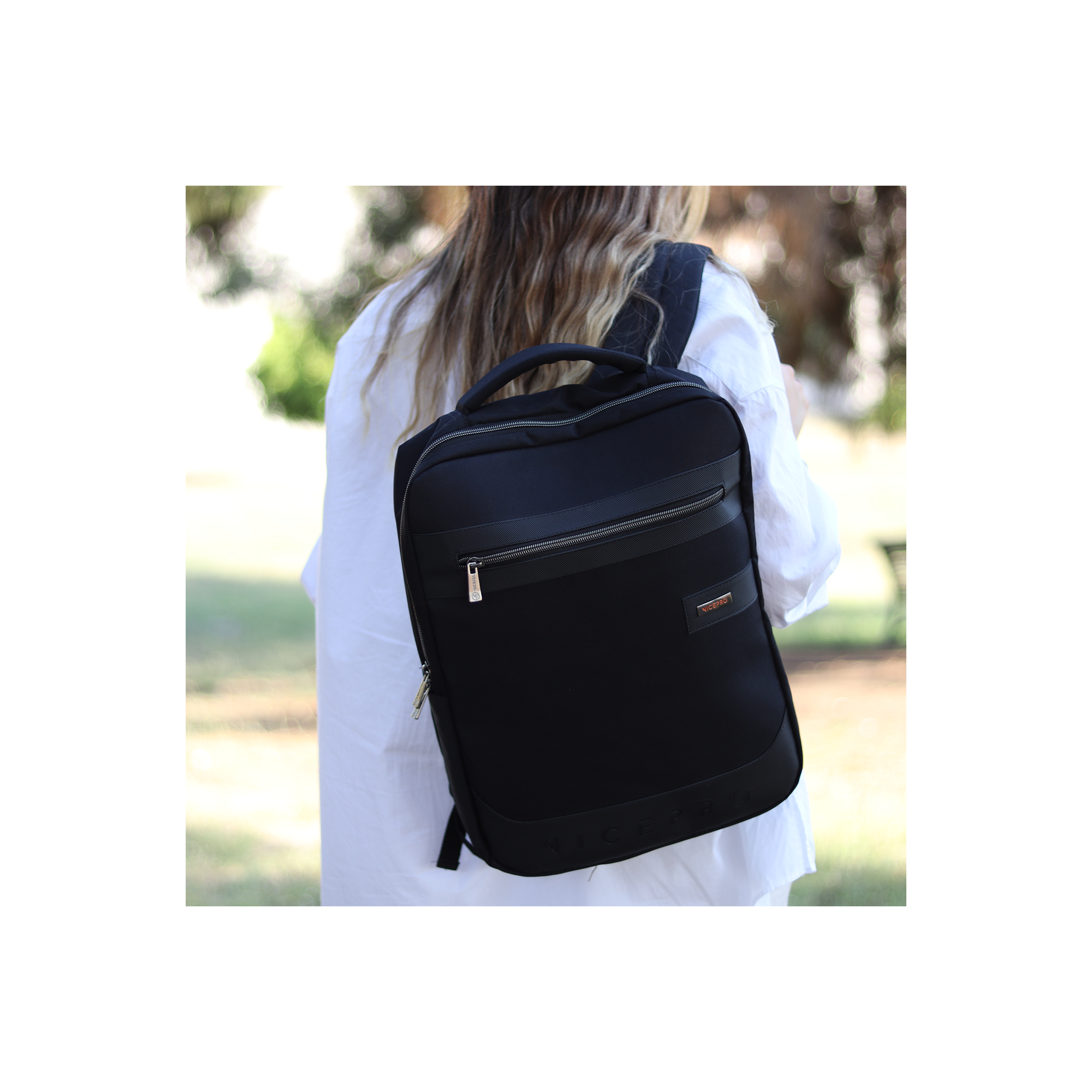 NPO Success Laptop Backpack, With USB Charging Port, Fits 16"
