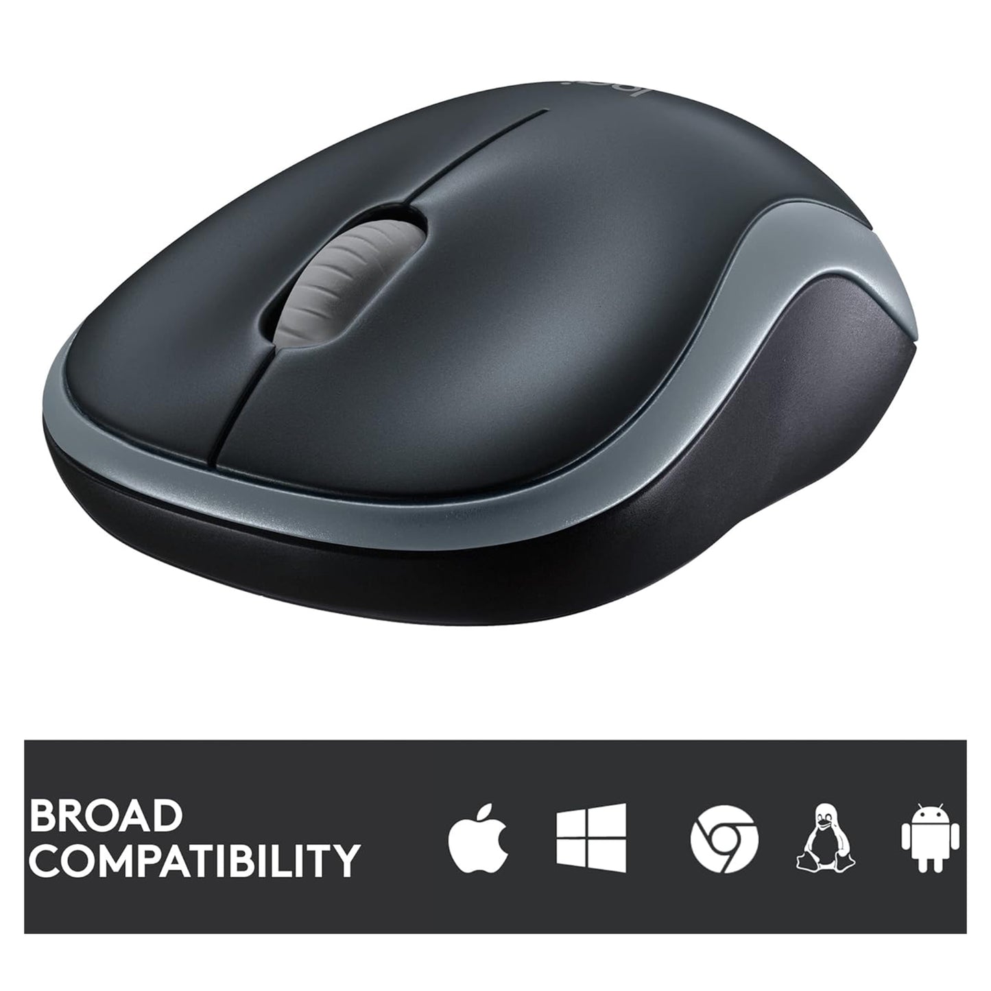 Logitech M185 Wireless Mouse - Swift Gray