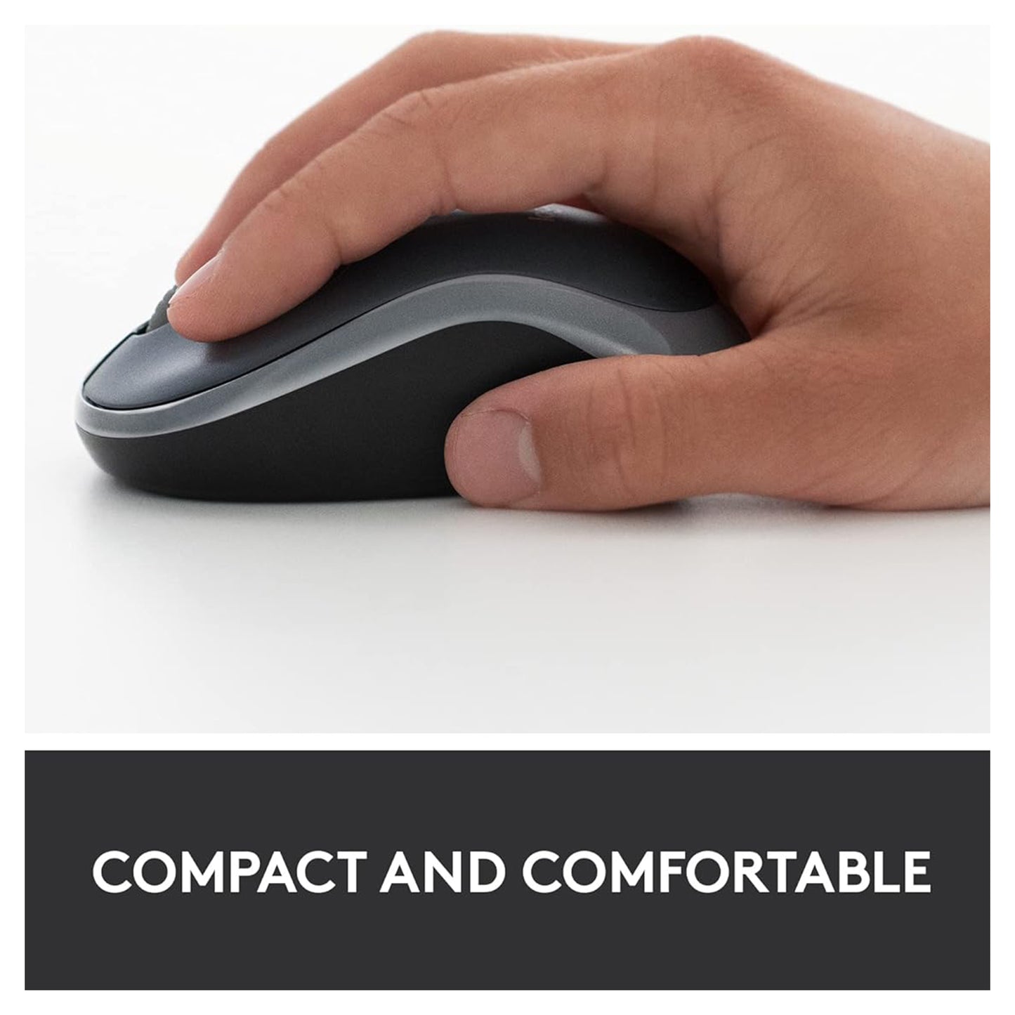 Logitech M185 Wireless Mouse - Swift Gray