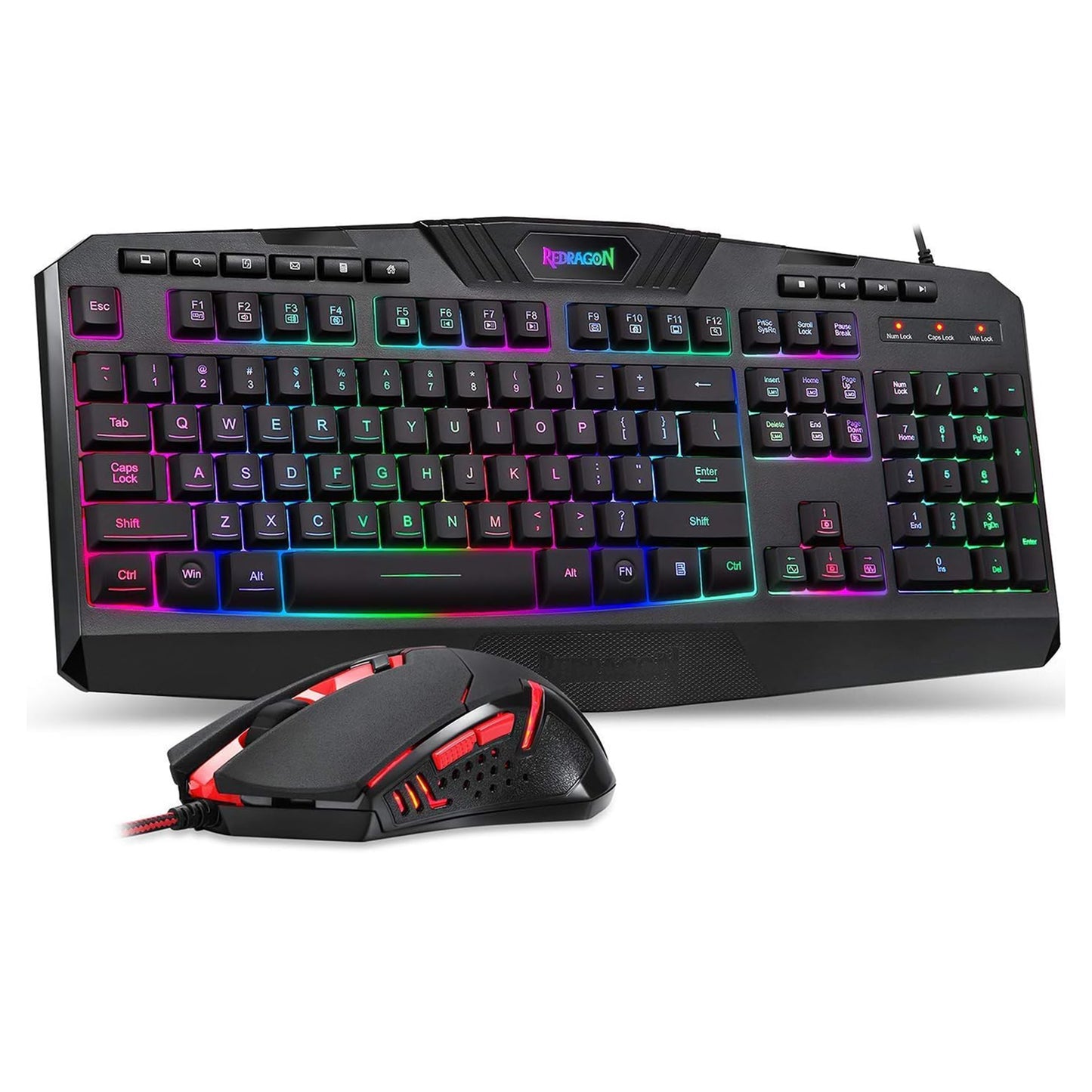 Redragon S101 Gaming Keyboard, M601 Mouse, Value Combo Set