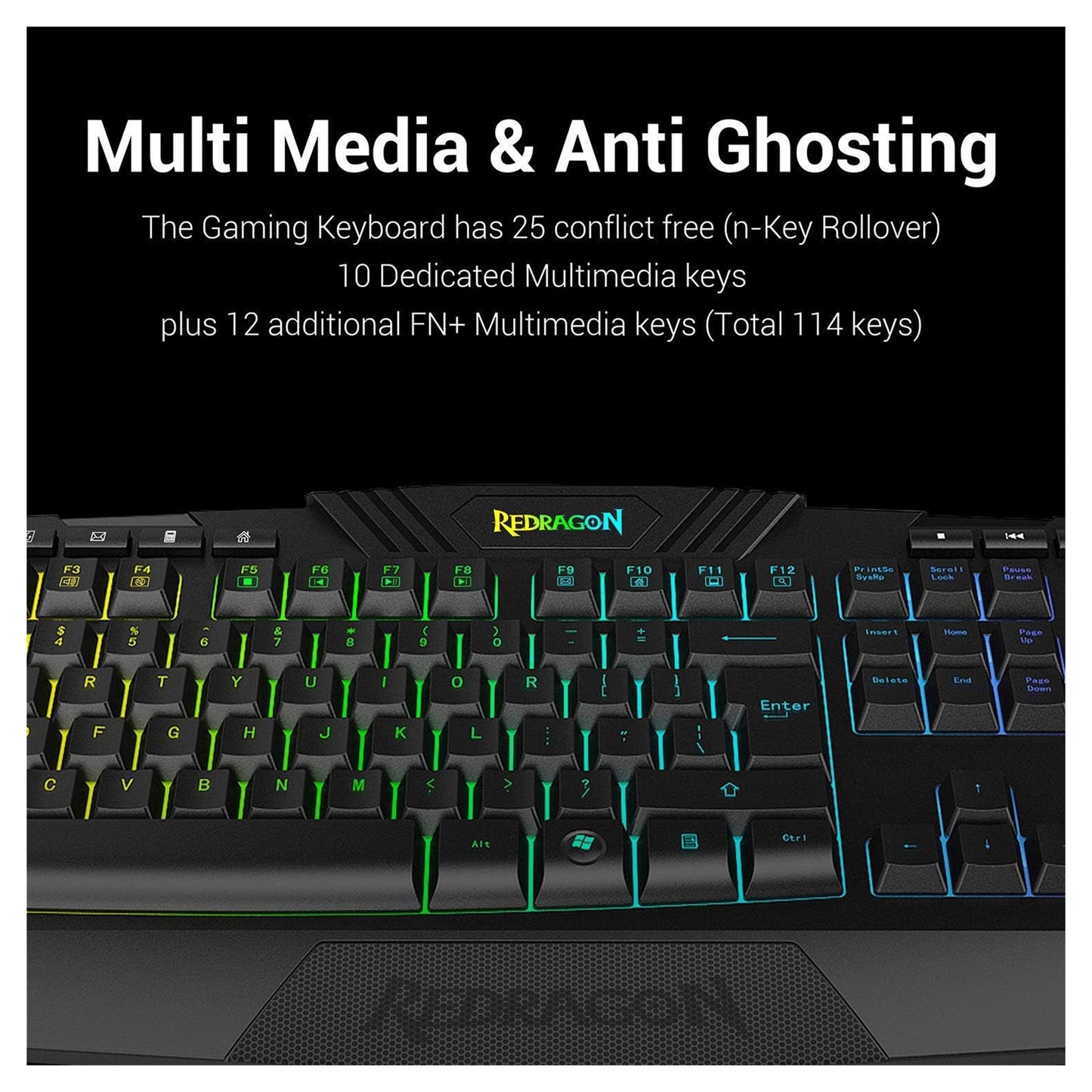 Redragon S101 Gaming Keyboard, M601 Mouse, Value Combo Set