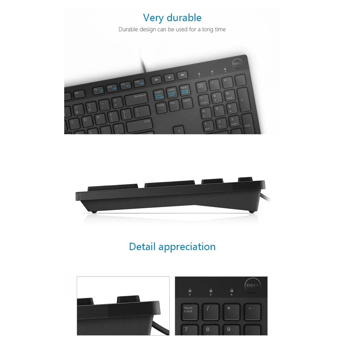 Dell Wired Keyboard - Black KB216 (580-ADMT)