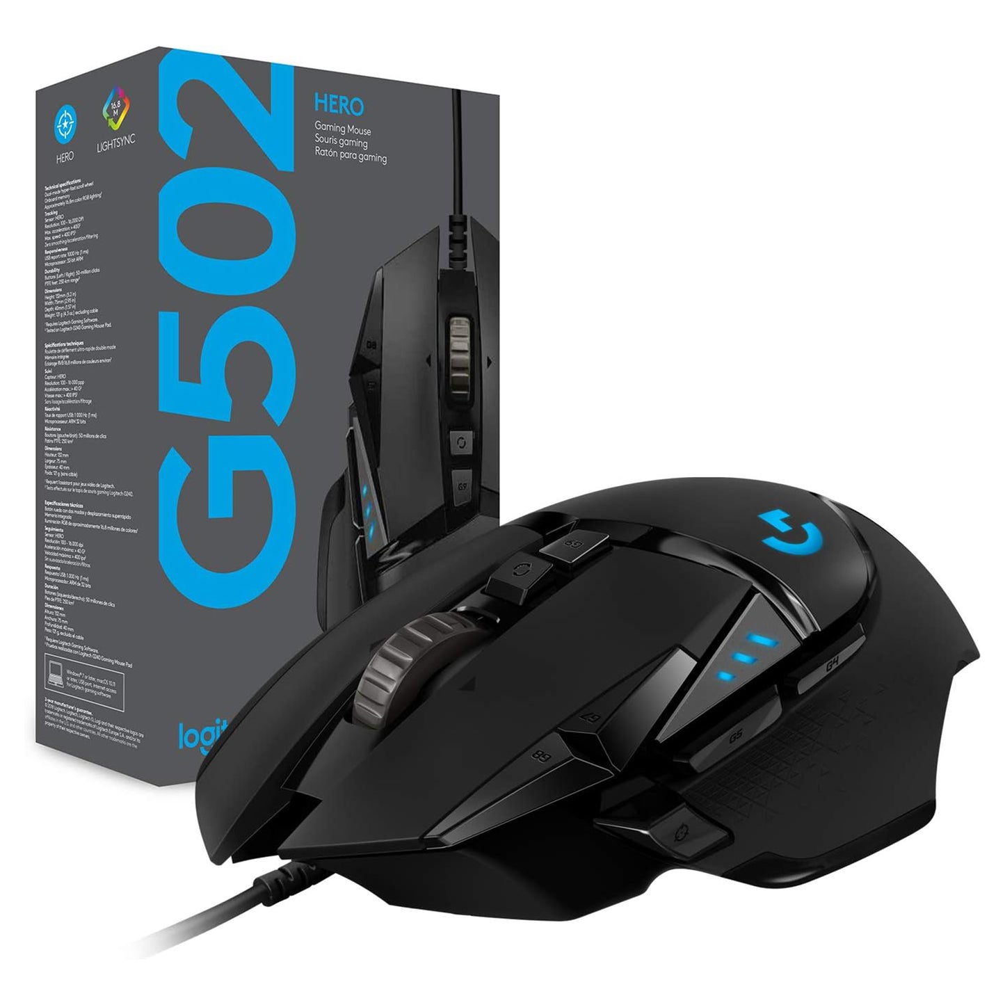Logitech G502 HERO High Performance Wired Gaming Mouse