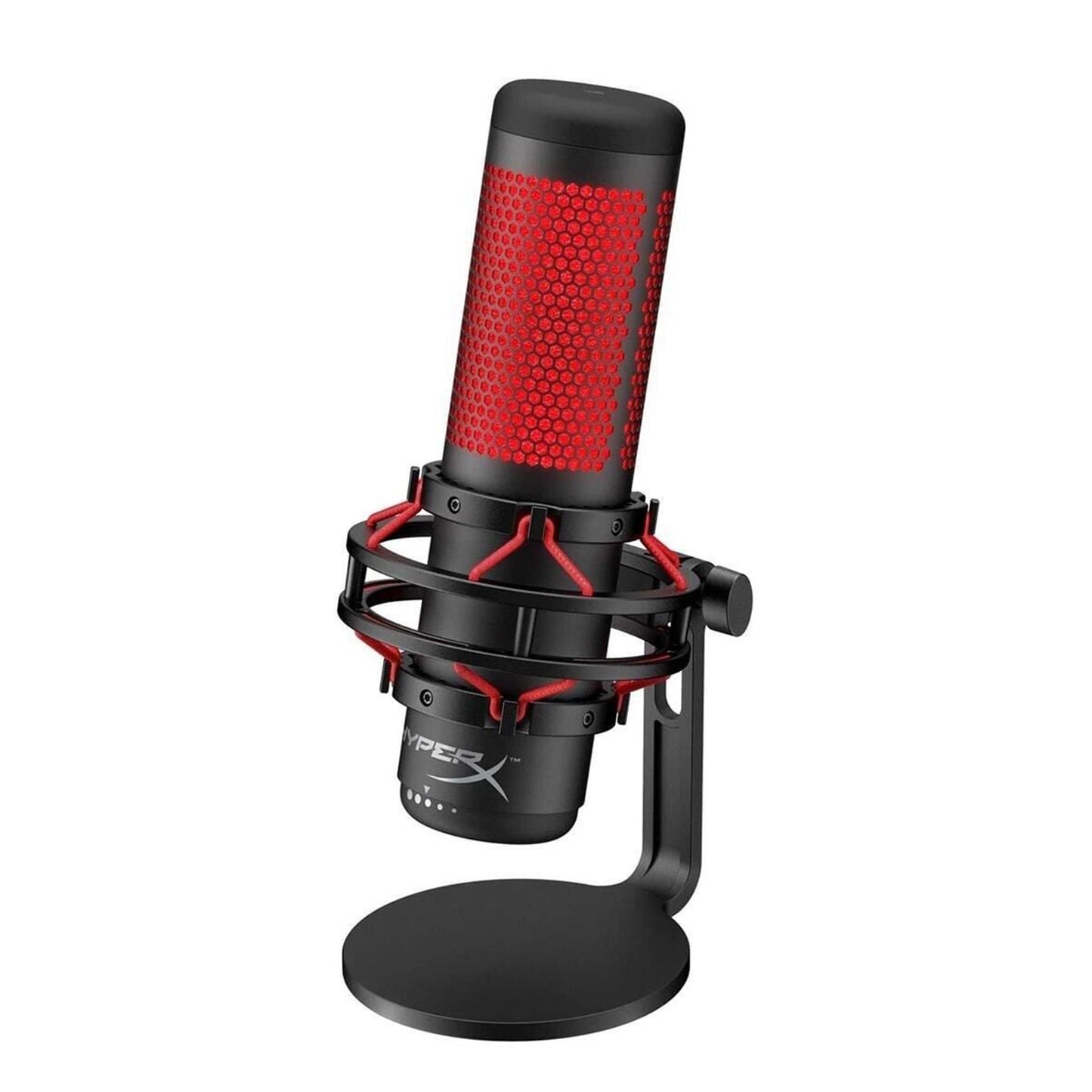 HyperX QuadCast - USB Gaming Microphone (Black-Red) - Red Lighting