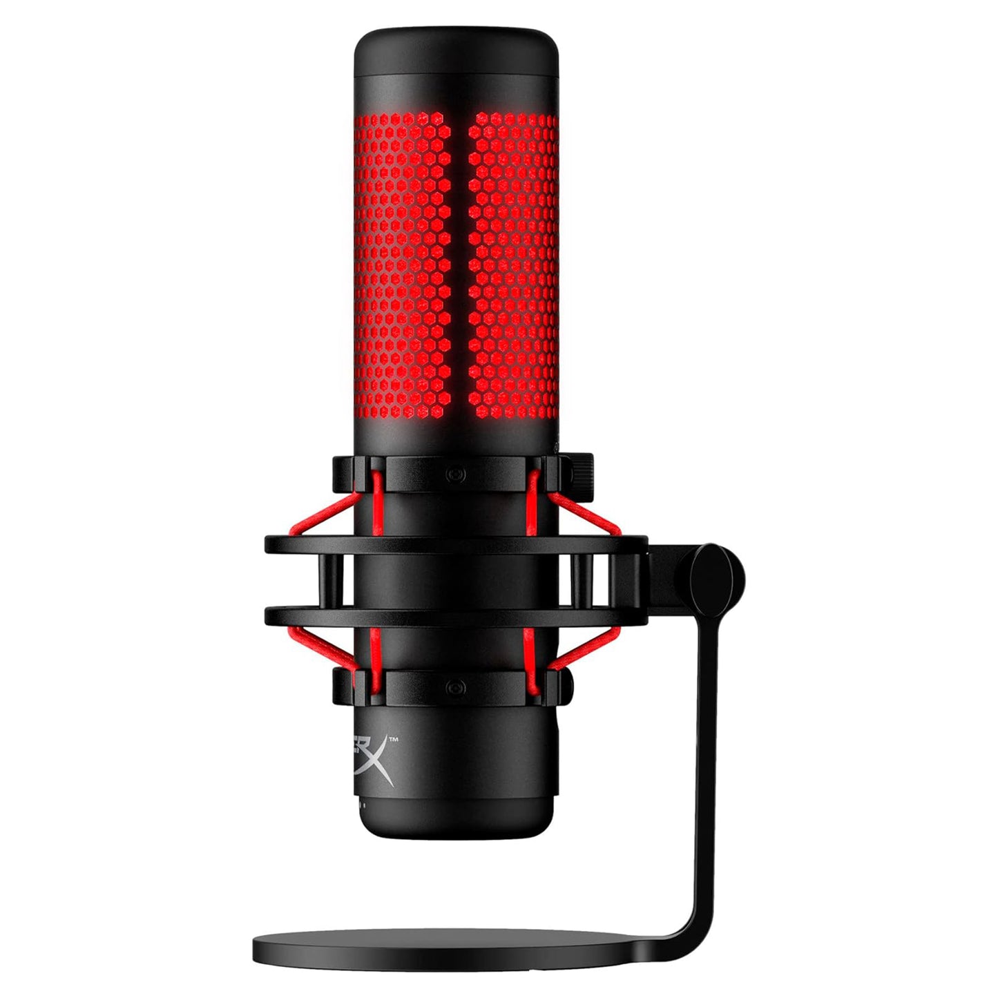 HyperX QuadCast - USB Gaming Microphone (Black-Red) - Red Lighting