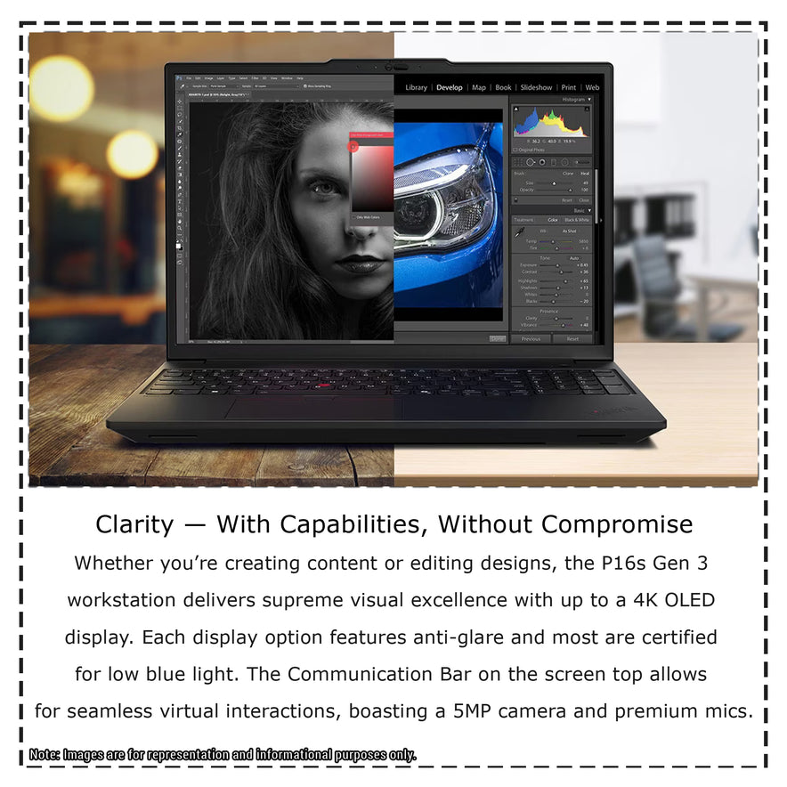 Lenovo ThinkPad P16s Gen 3 Mobile Workstation, Ultra 7-165H, 16" WUXGA (1920x1200), RTX 500, W11 Pro