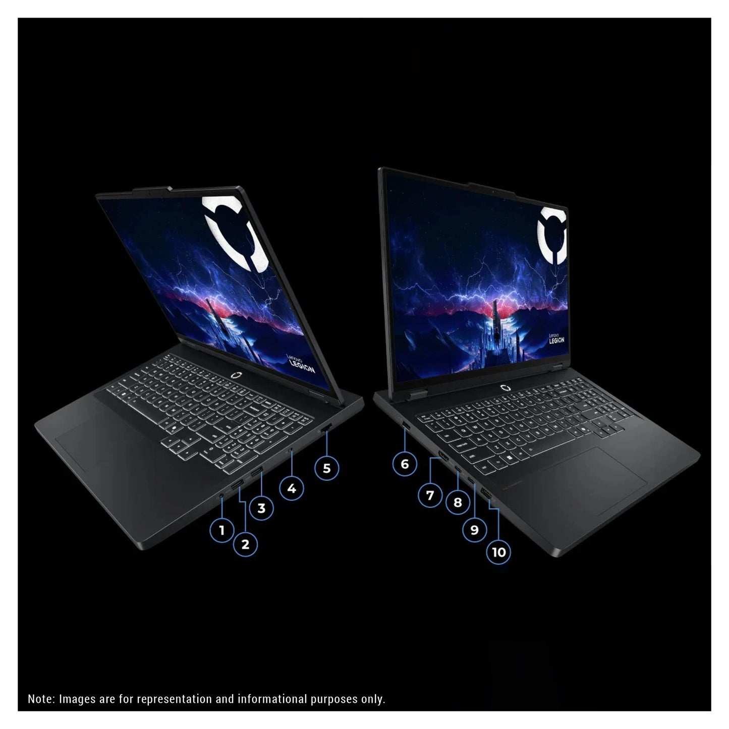 Lenovo Legion Pro 5i Gen 10 Gaming Laptop, Ultra 9-275HX, 16" WQXGA (2560x1600) RTX 5070Ti