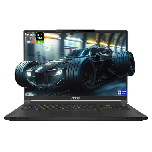 MSI Creator A16 AI+ Gaming Laptop, Ryzen AI 9-365, 16" QHD+ (2560x1600) RTX 4060, W11 Pro