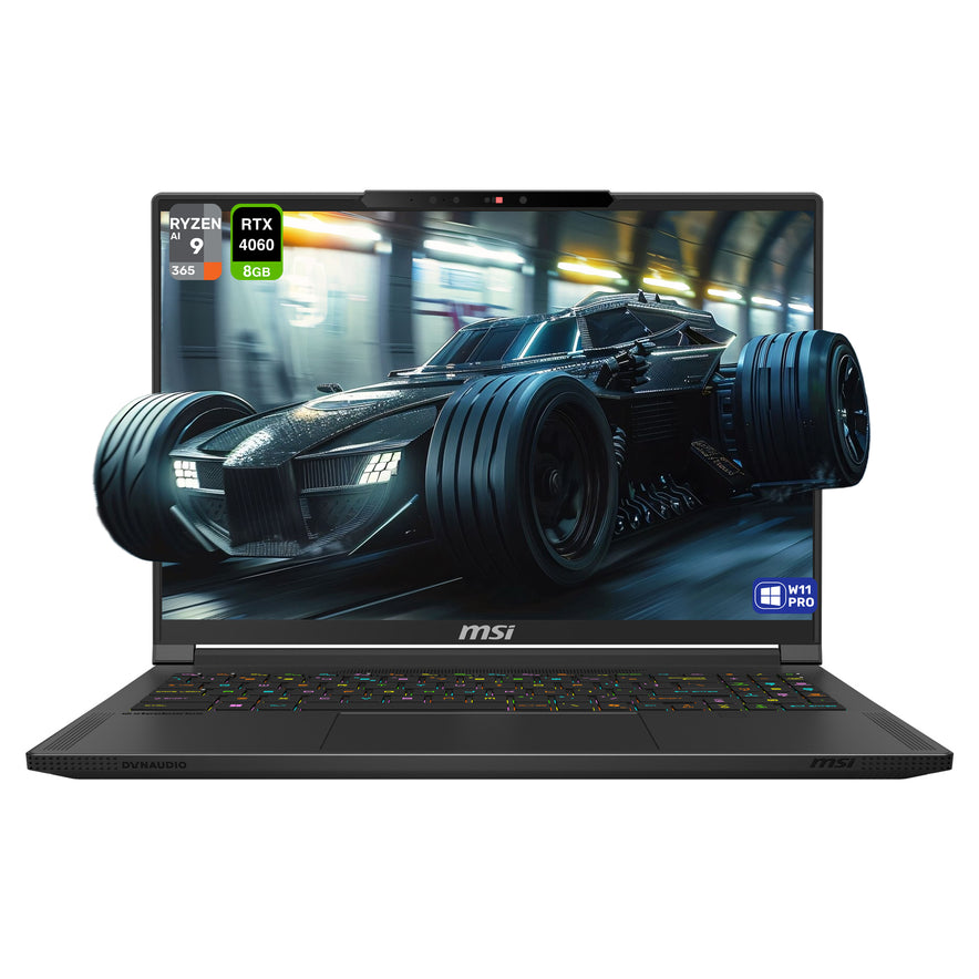 MSI Creator A16 AI+ Gaming Laptop, Ryzen AI 9-365, 16" QHD+ (2560x1600) RTX 4060, W11 Pro