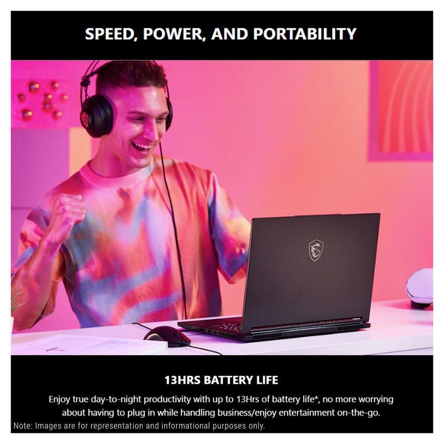 MSI Creator A16 AI+ Gaming Laptop, Ryzen AI 9-365, 16" QHD+ (2560x1600) RTX 4060, W11 Pro
