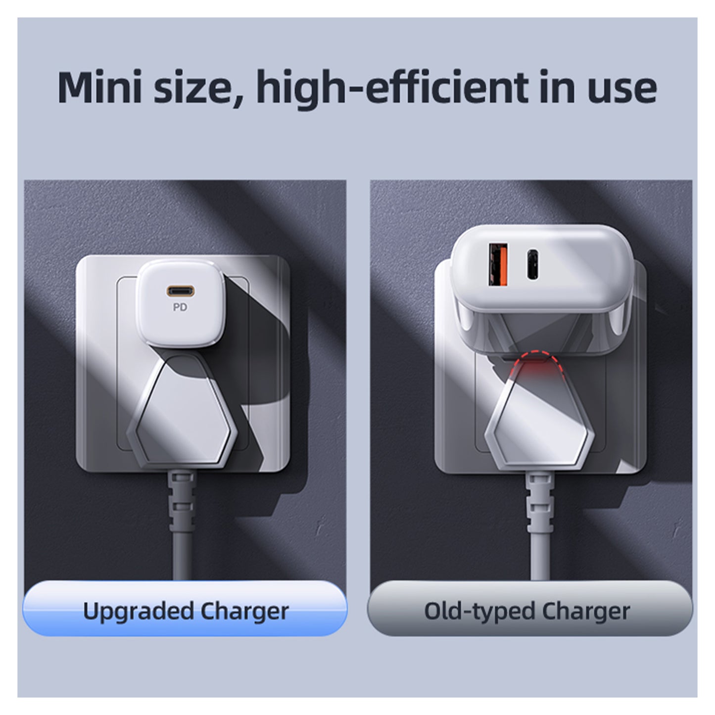 Usams USB C Charger, 20W USB-C PD Wall Charger, White