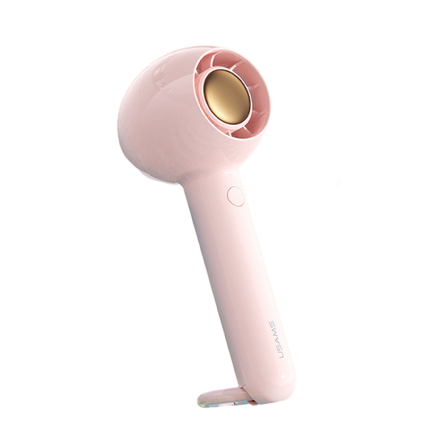 Usams Mini Handheld, Small Personal Portable Table Fan with USB Rechargeable Battery (White)