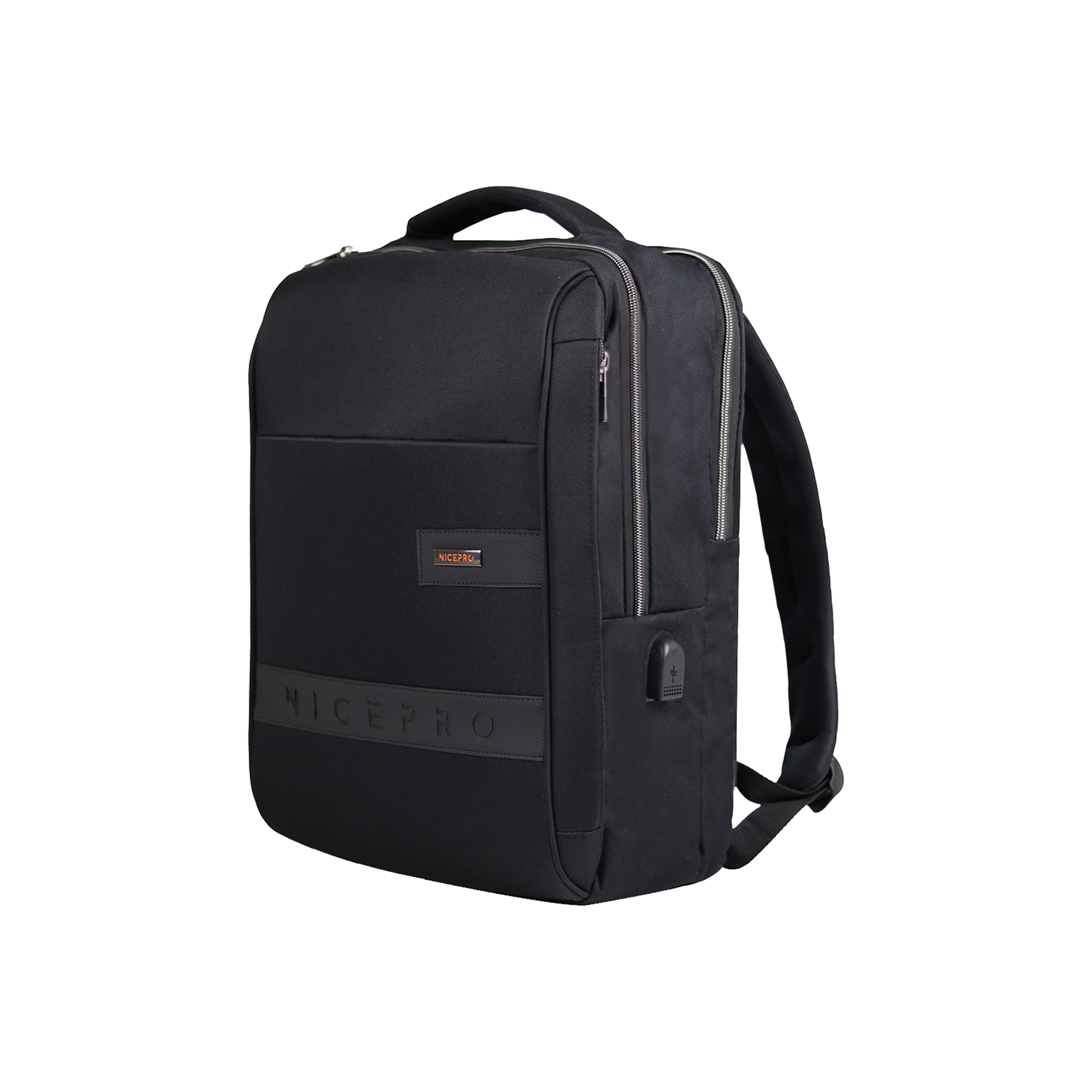 NPO Prestige Laptop Backpack, With USB Charging Port, Fits 15.6"