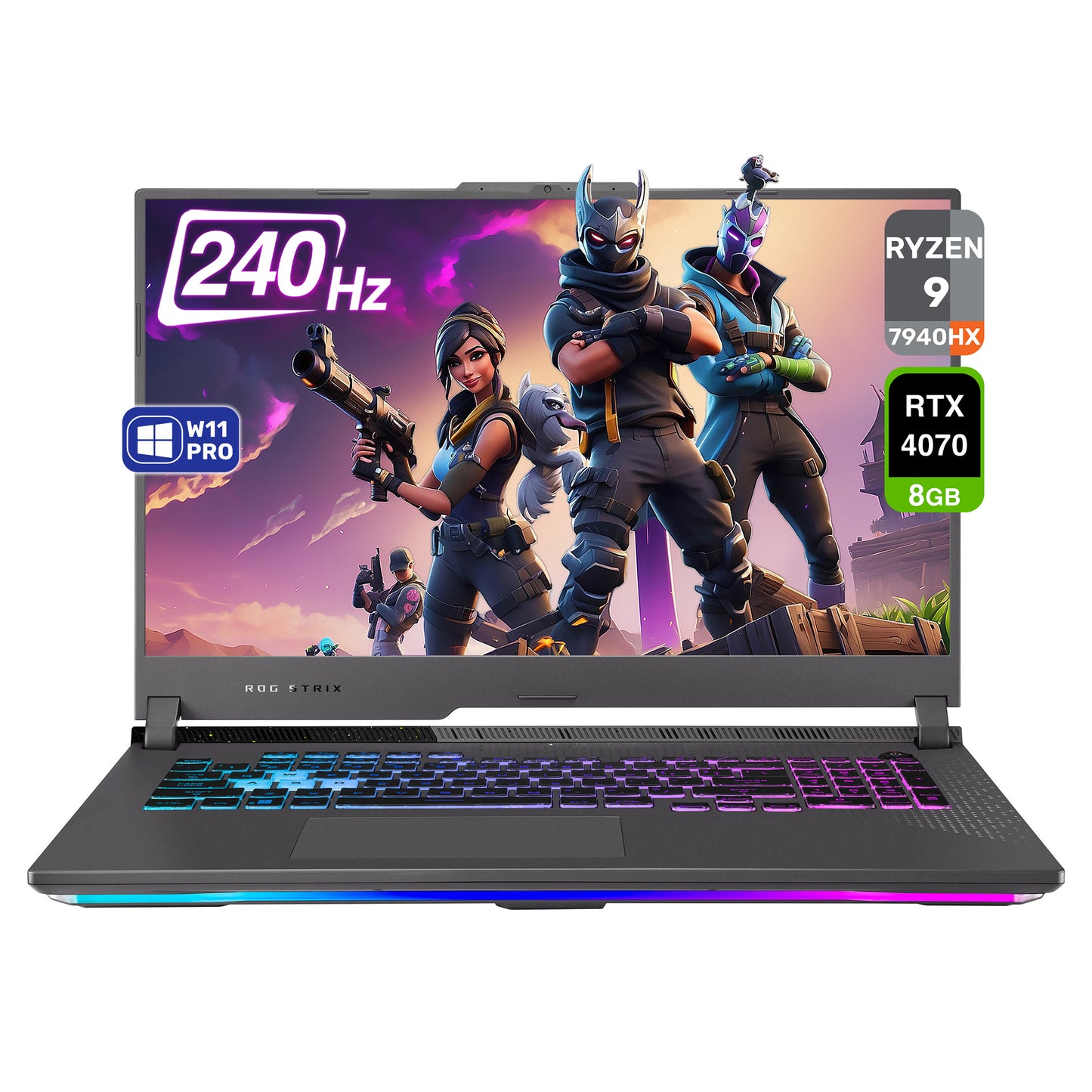 ASUS ROG Strix G17 Gaming Laptop, Ryzen 9 7940HX, 17.3” QHD (2560x1440), RTX4070