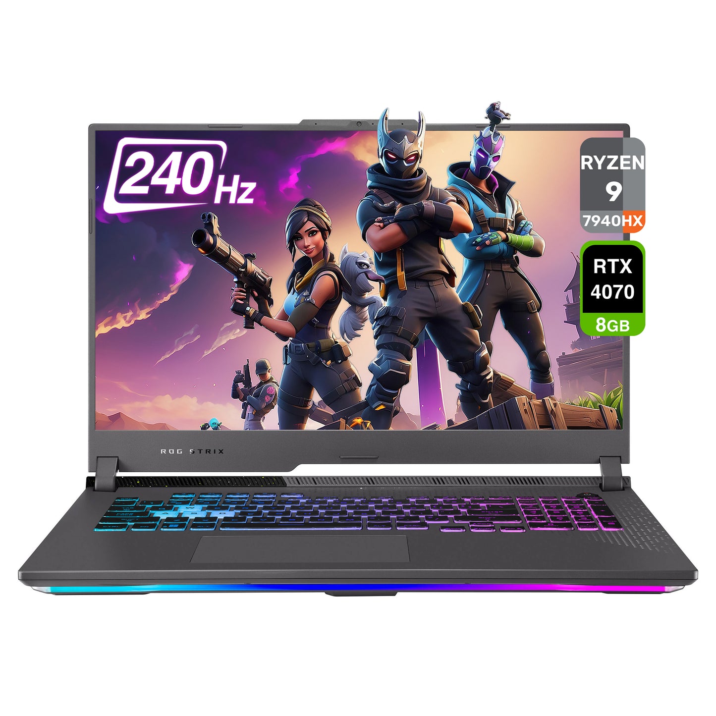 ASUS ROG Strix G17 Gaming Laptop, Ryzen 9 7940HX, 17.3” QHD (2560x1440), RTX4070