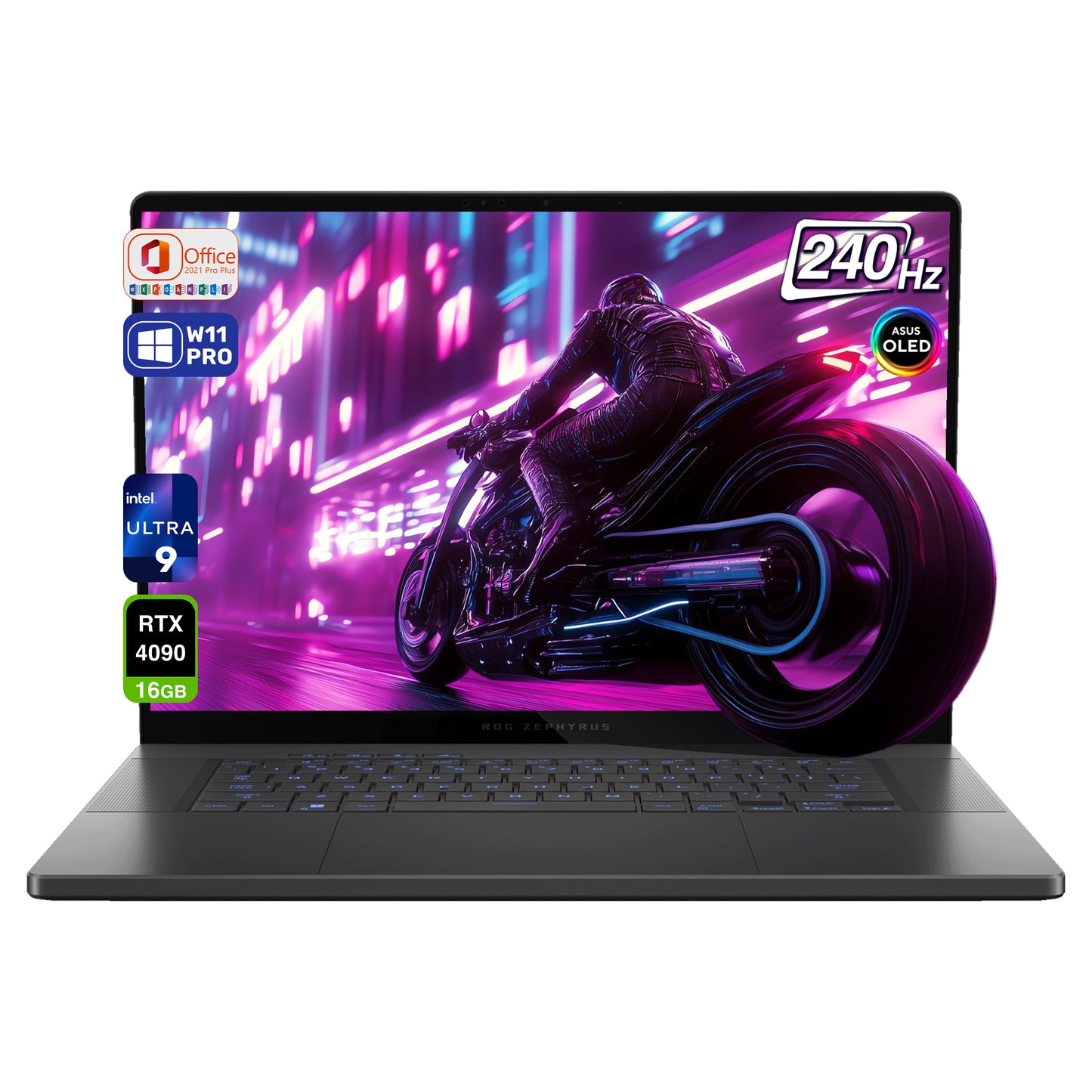 ASUS ROG Zephyrus G16 Gaming Laptop, Ultra 9-185H, 16" QHD (2560x1600) 240Hz, RTX4090