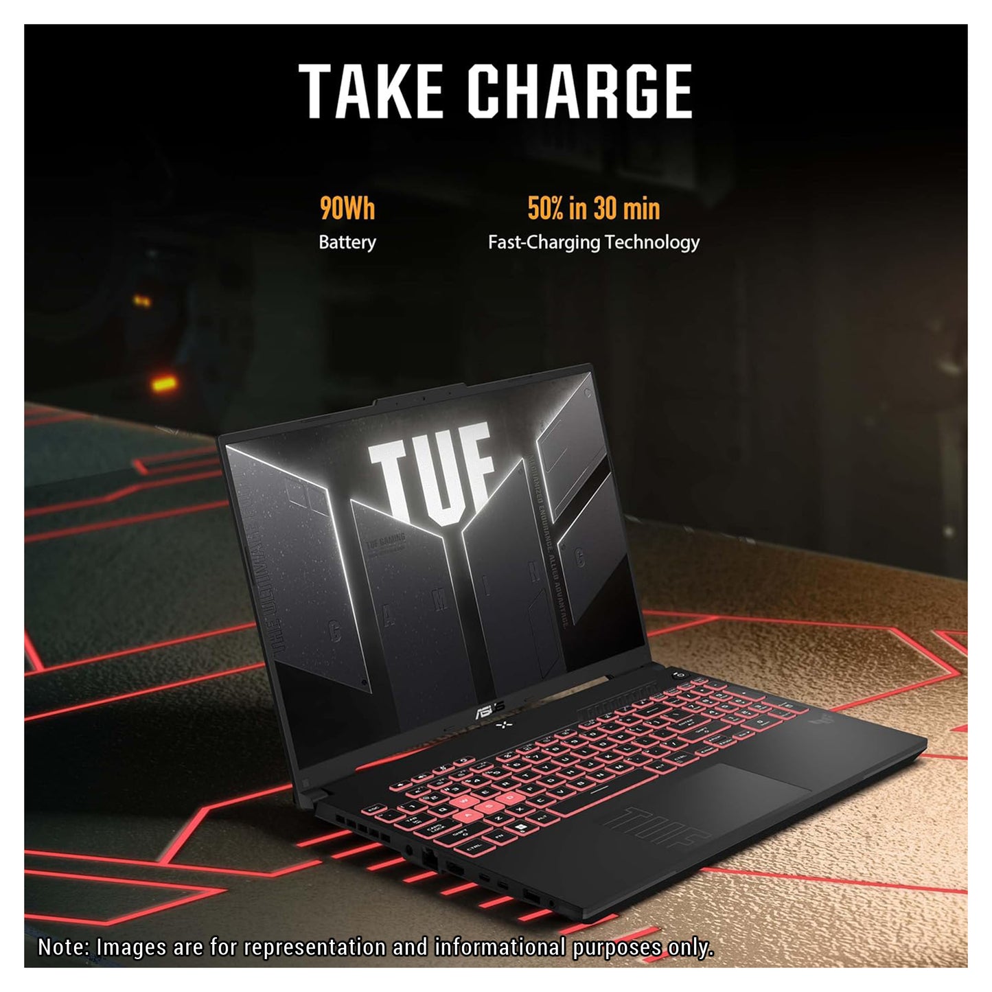 ASUS TUF Gaming A16 Gaming Laptop, Ryzen 9 7940HX, 16” QHD+ (2560x1600), RTX4070, W11Home