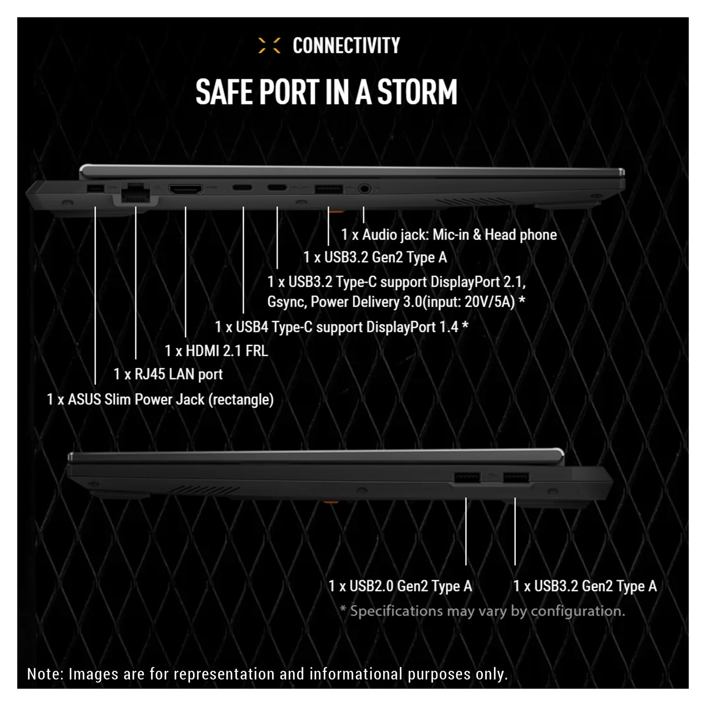 ASUS TUF A16 Copilot+ Gaming Laptop, Ryzen AI 9 270, 16" FHD+ (1920x1200) 165Hz RTX5070, W11 Pro (Used-Like New)