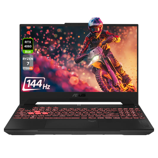 ASUS TUF A17 Gaming Laptop, Ryzen 7 7735HS, 17.3” FHD (1920x1080) 144Hz, RTX4060 (Used-Very Good)