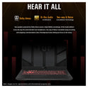 ASUS TUF A17 Gaming Laptop, Ryzen 7 7735HS, 17.3” FHD (1920x1080) 144Hz, RTX4060