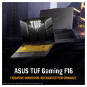 ASUS TUF F16 Gaming Laptop, i7-13650HX, 16” FHD+ (1920x1080), RTX4060