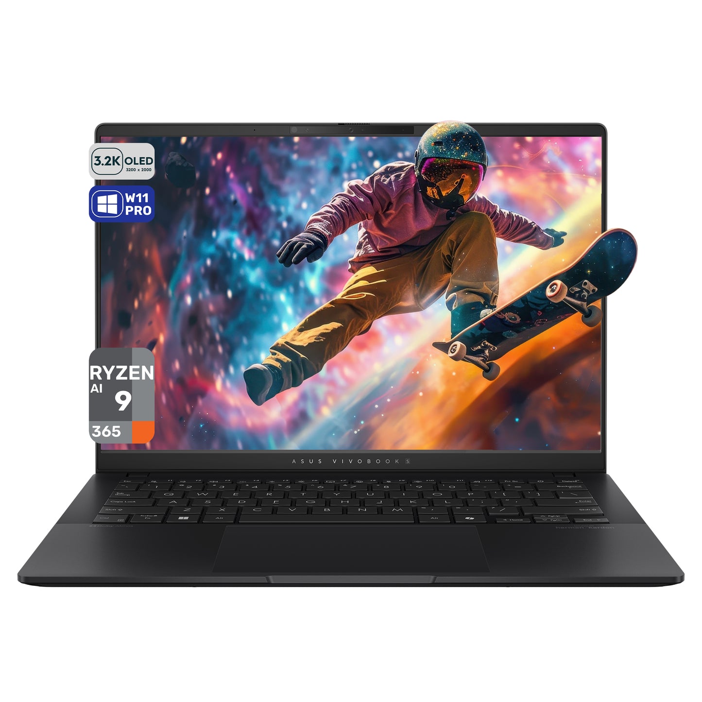 ASUS Vivobook S14 Copilot+ Laptop, Ryzen AI 9 365, 14" OLED 3K (2880x1800) 120Hz